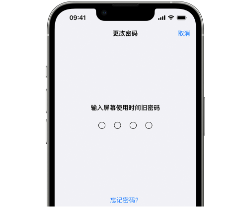 龙江iPhone屏幕维修分享iPhone屏幕使用时间密码忘记了怎么办 