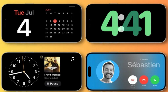 龙江苹果手机维修分享iOS17横屏充电待机显示有什么好处 