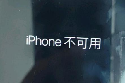 龙江苹果服务网点分享锁屏界面显示“iPhone 不可用”如何解决 